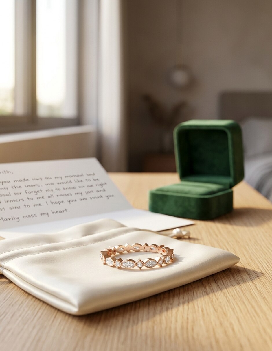 Anillo de compromiso 14 k Amore Mio! 7