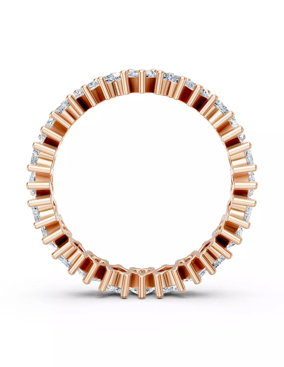 Anillo de compromiso de oro 14 k zirconia cúbica 2