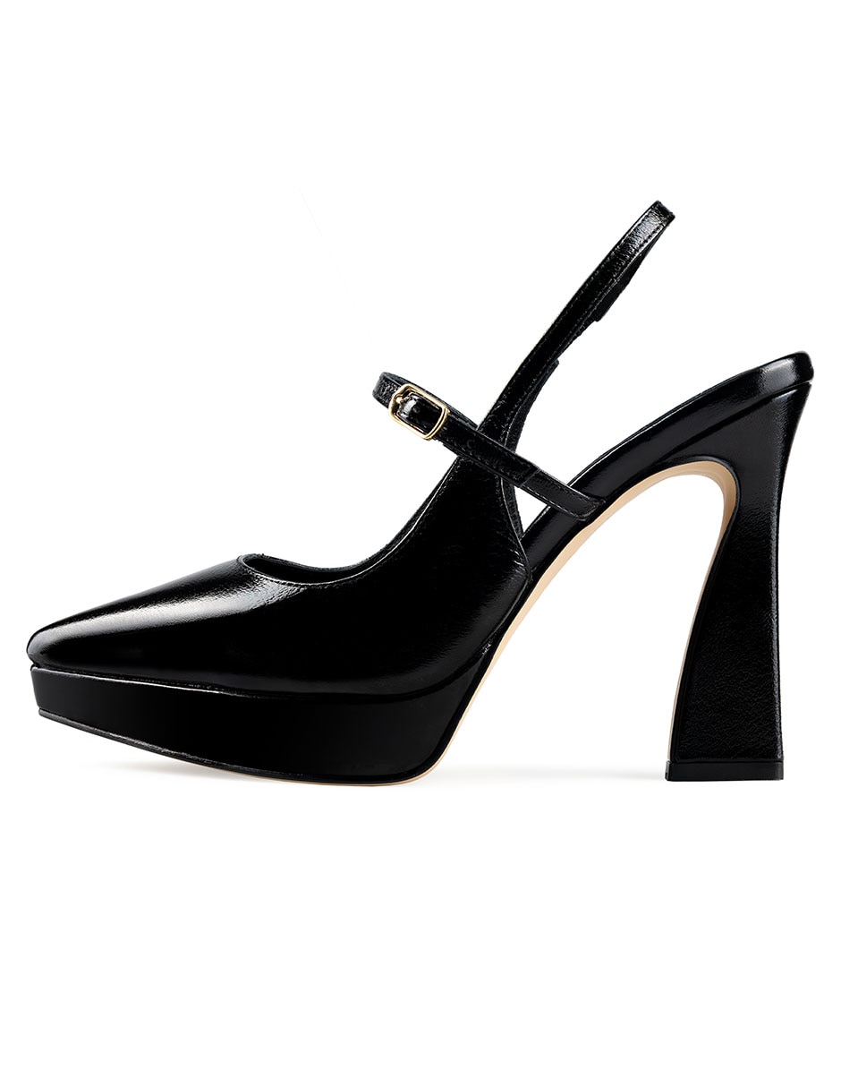 Zapatilla charol piel Davenia