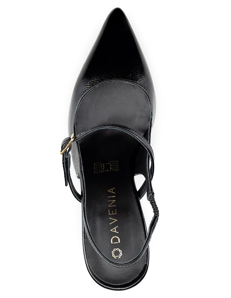 Zapatilla charol piel Davenia