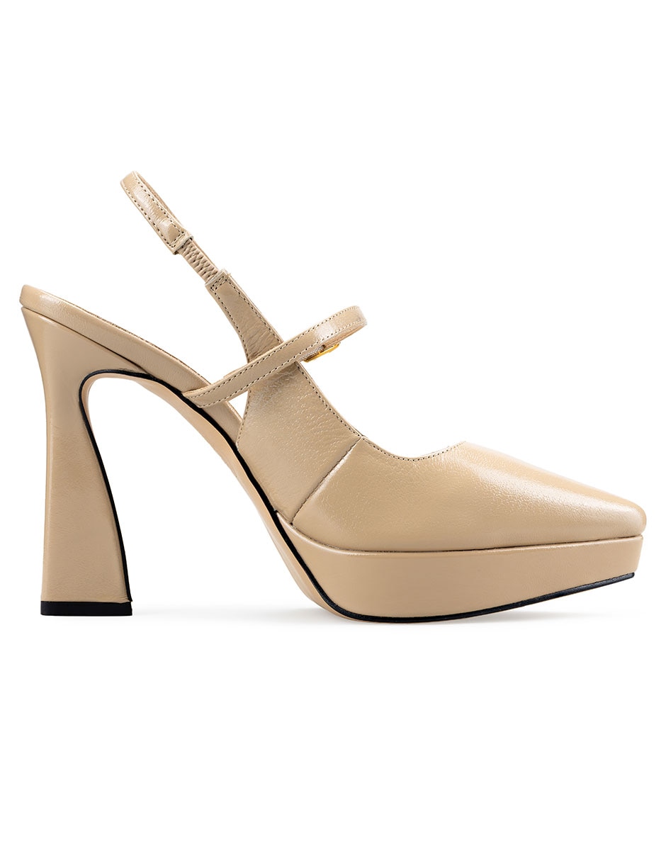 Zapatilla charol piel Davenia