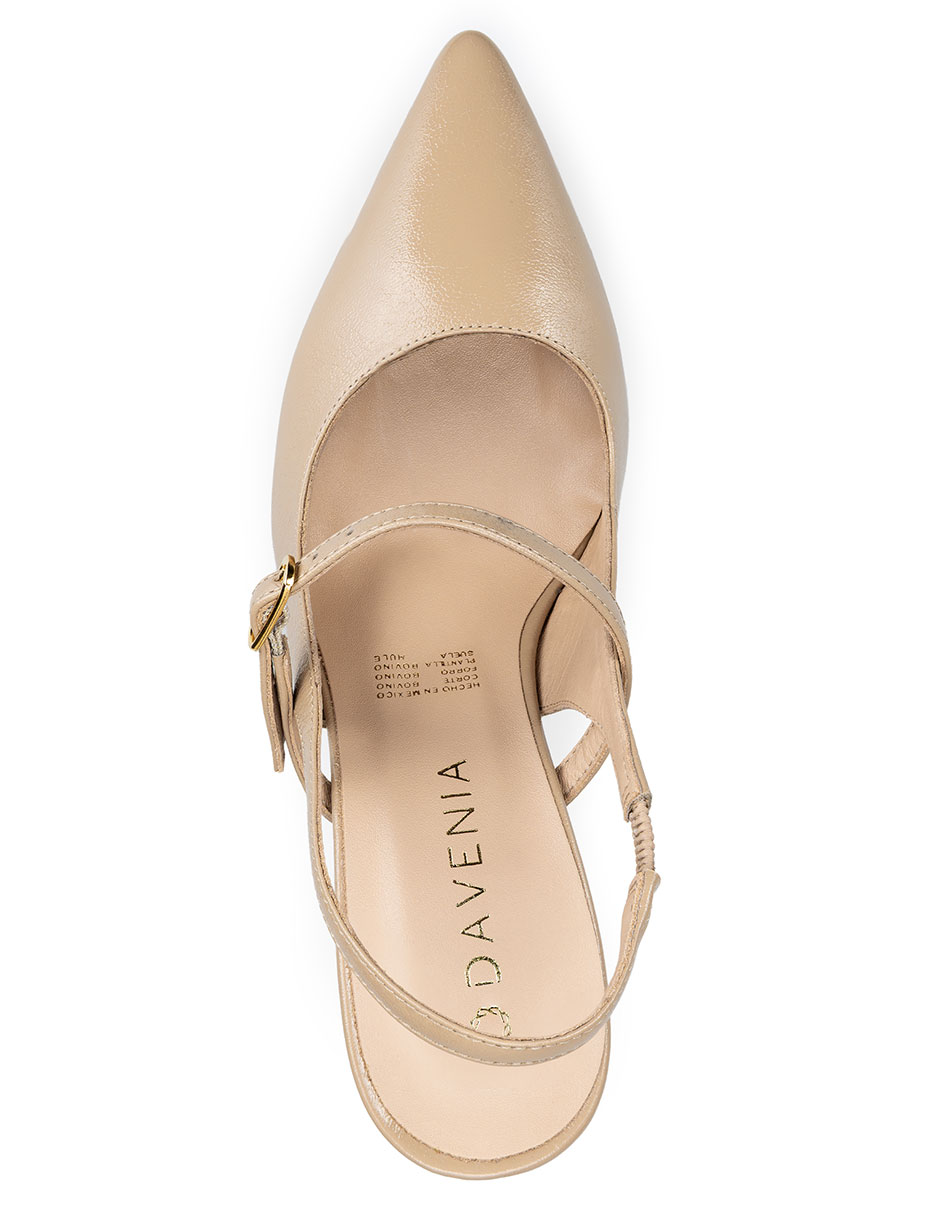 Zapatilla charol piel Davenia