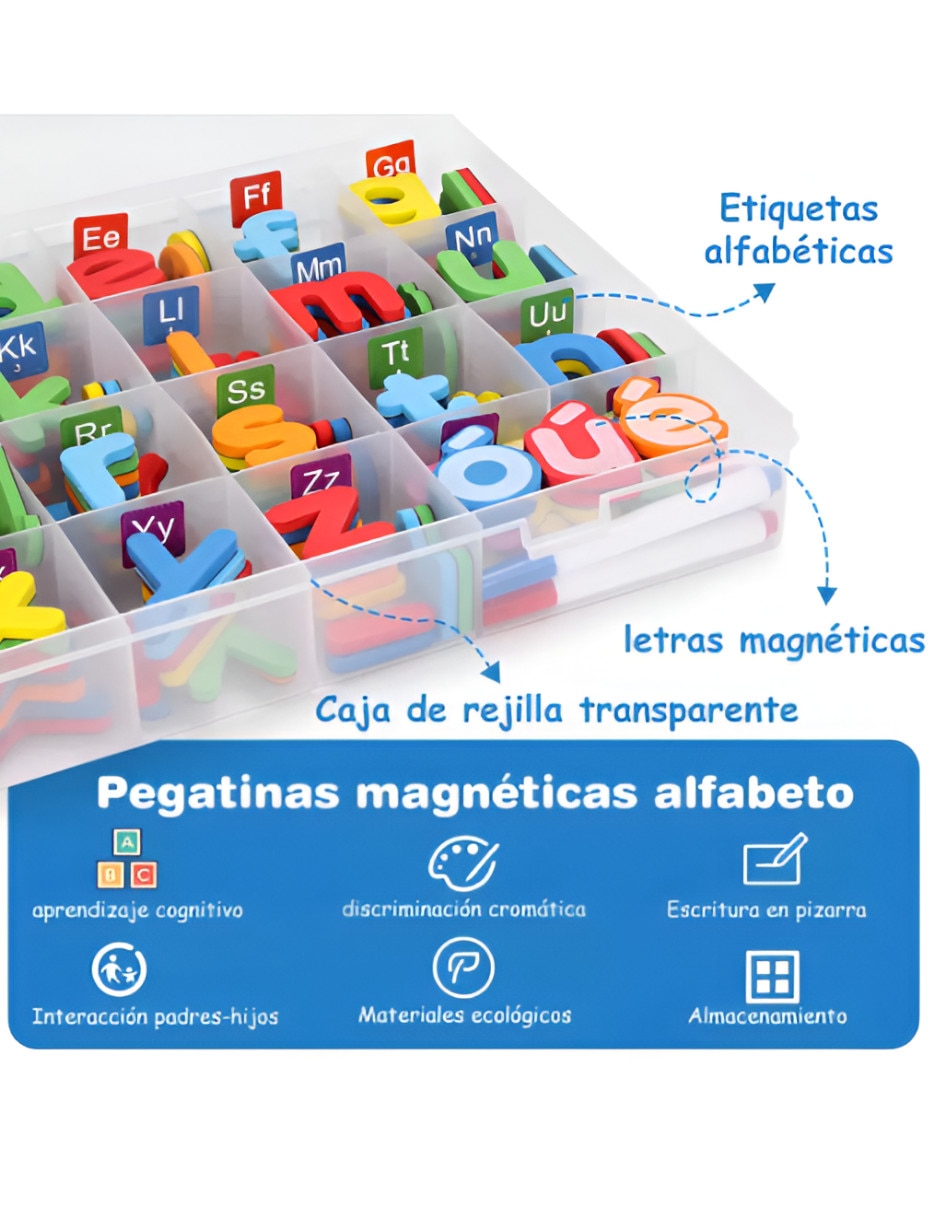 Juguete interactivo de letras magnéticas Xtellar
