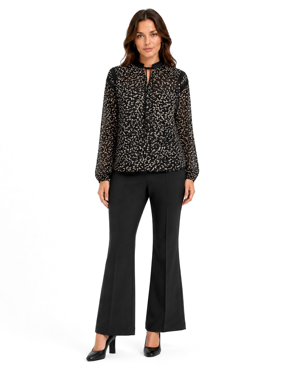 Blusa foley's manga larga para mujer