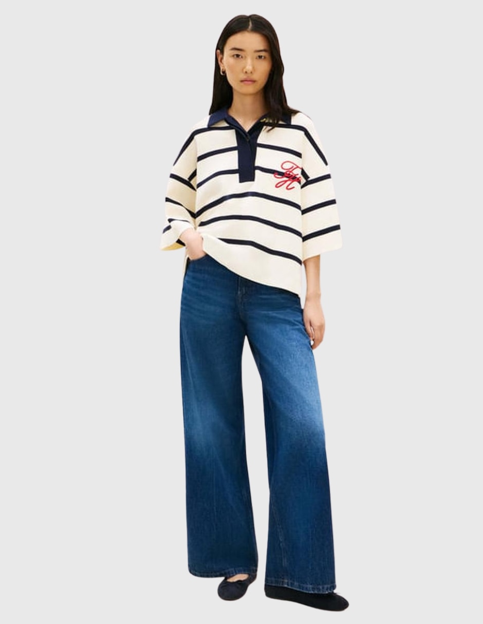 Suéter Tommy Hilfiger cuello polo para hombre