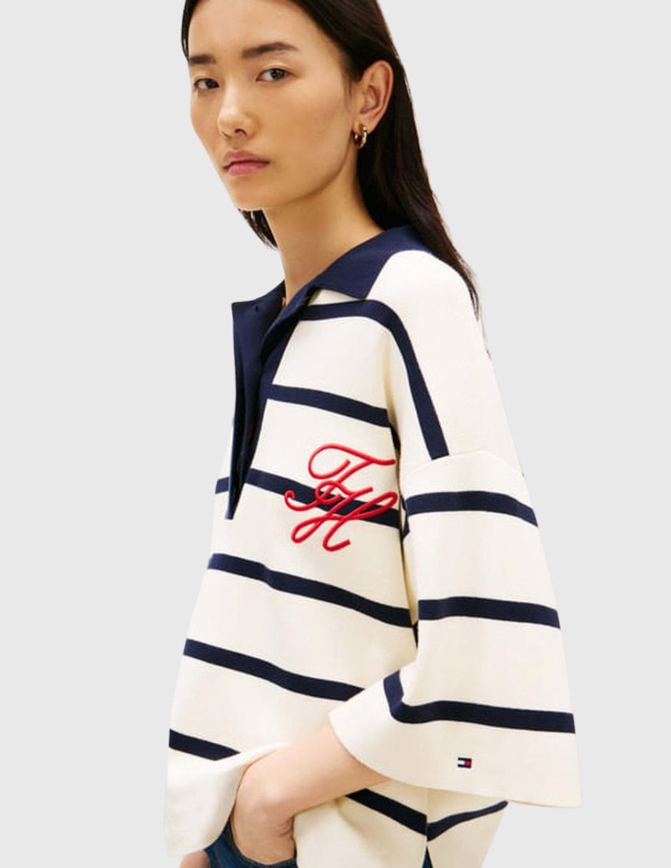 Suéter Tommy Hilfiger cuello polo para hombre