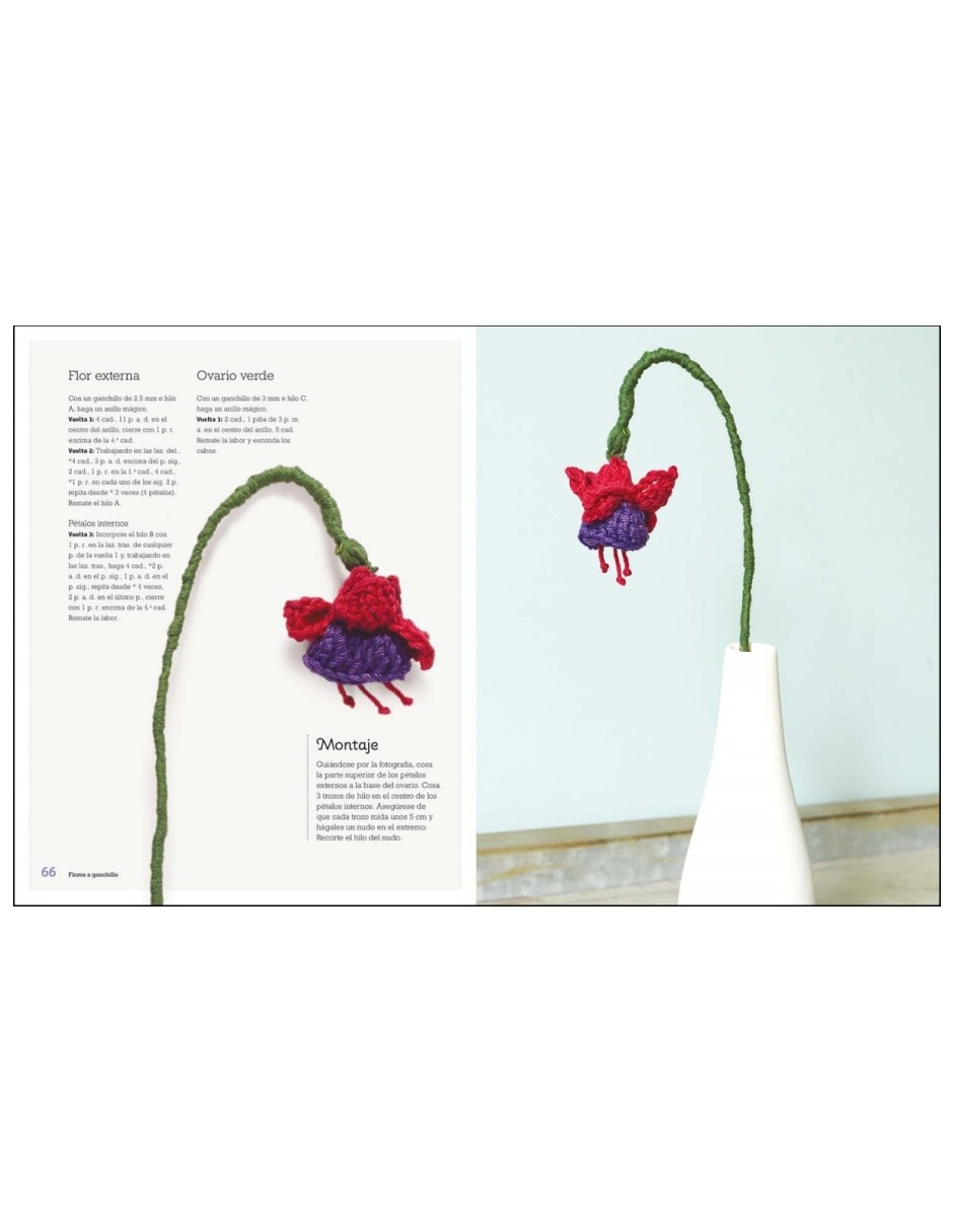 Libro Flores a Ganchillo Aprenda a Tejer 30 Delicadas Flores de Emma Varnam