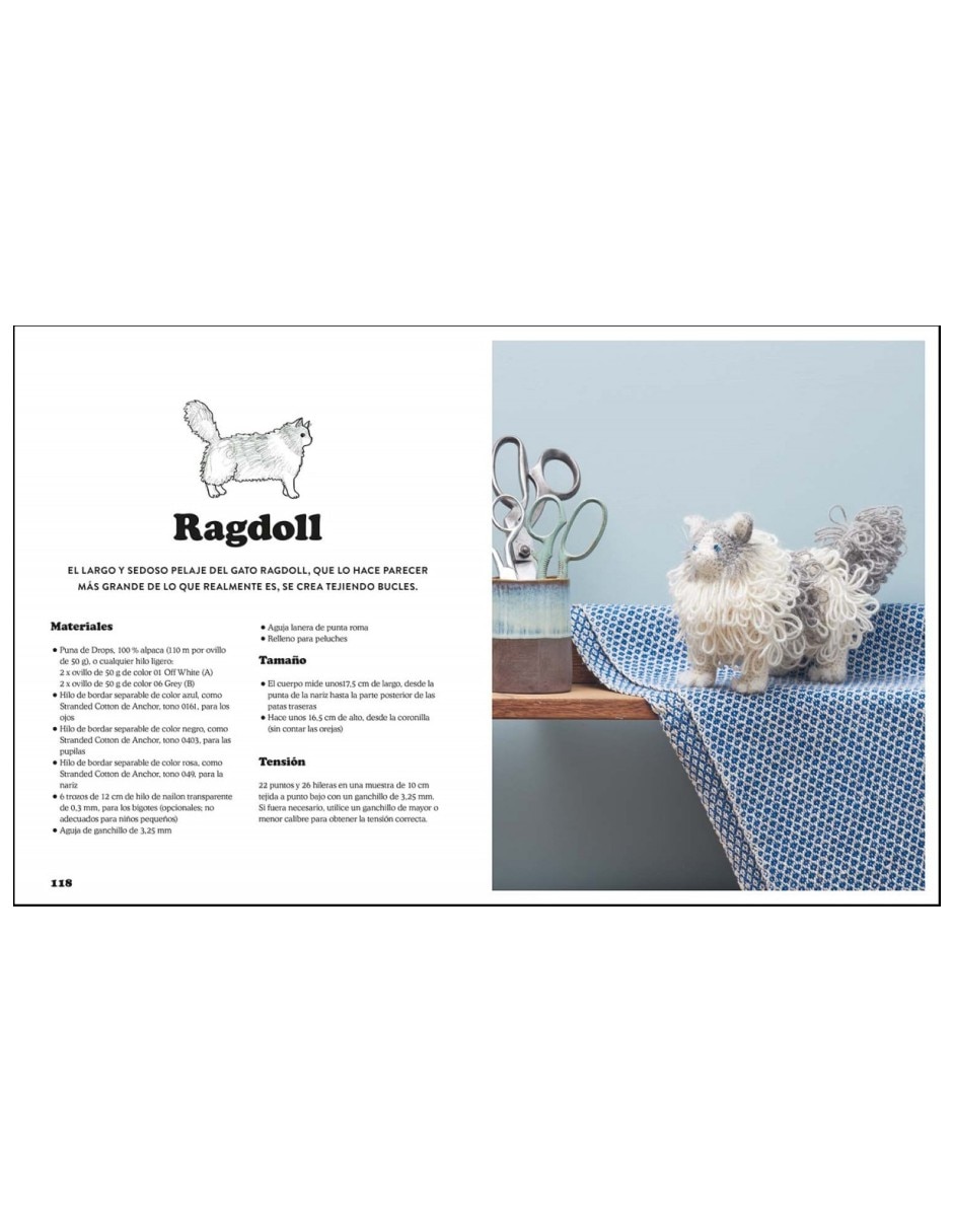 Libro Gatos a Ganchillo Cree sus Propios Gatitos Adorables a Crochet de Vanessa Mooncie