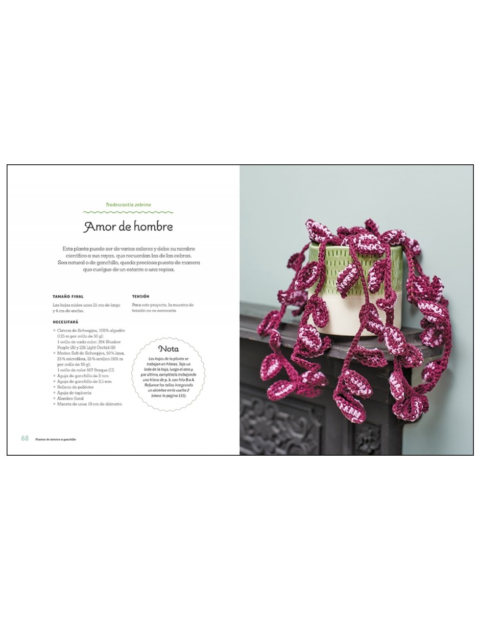 Libro Plantas de Interior a Ganchillo Aprenda a tejer Preciosas Plantas de Emma Varnam