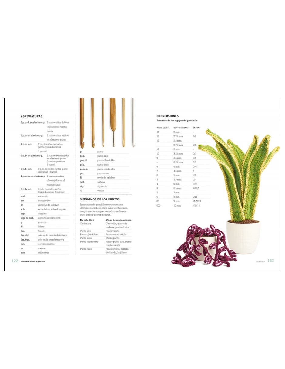 Libro Plantas de Interior a Ganchillo Aprenda a tejer Preciosas Plantas de Emma Varnam