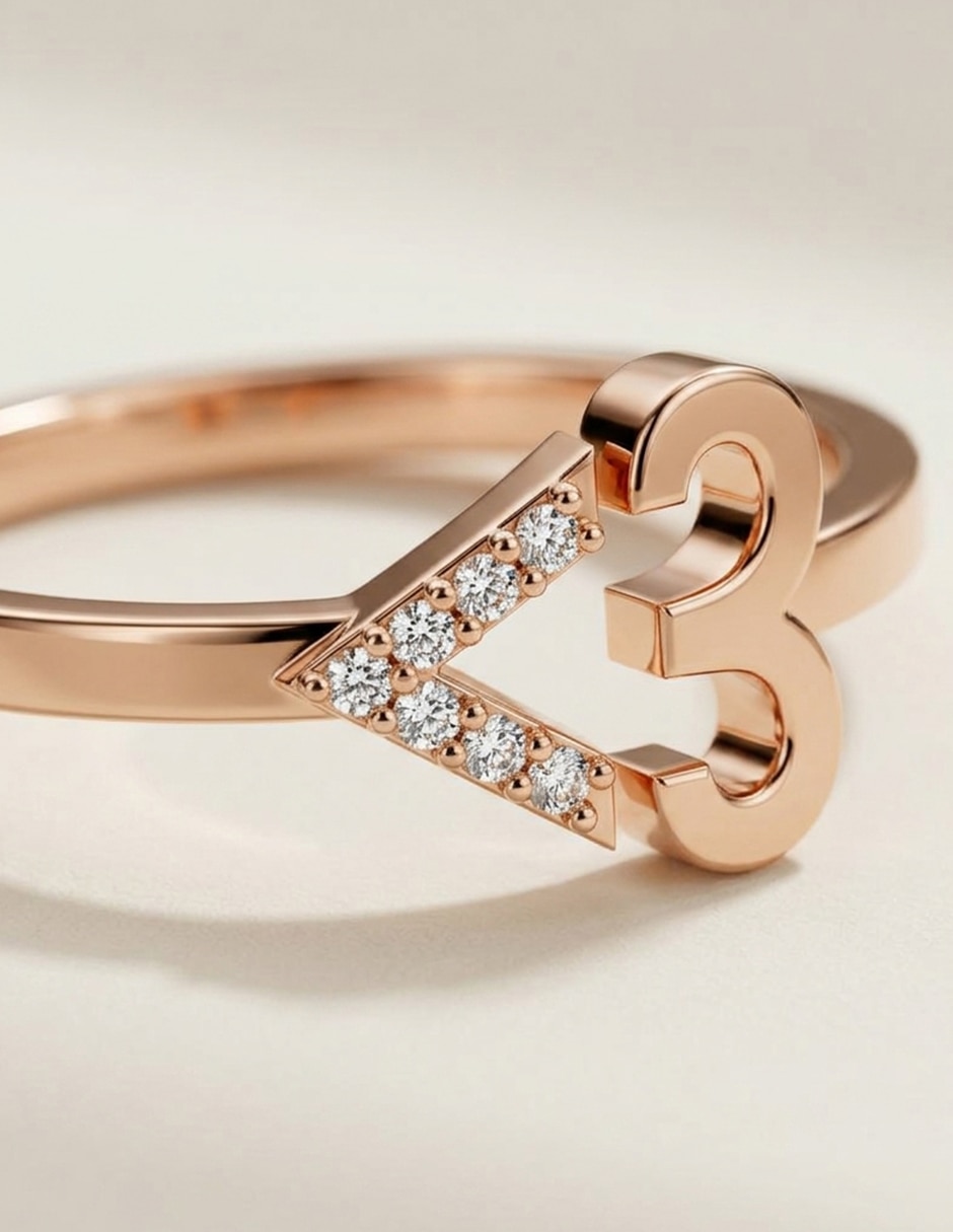 Anillo de compromiso de oro 14k zirconia cúbica 5