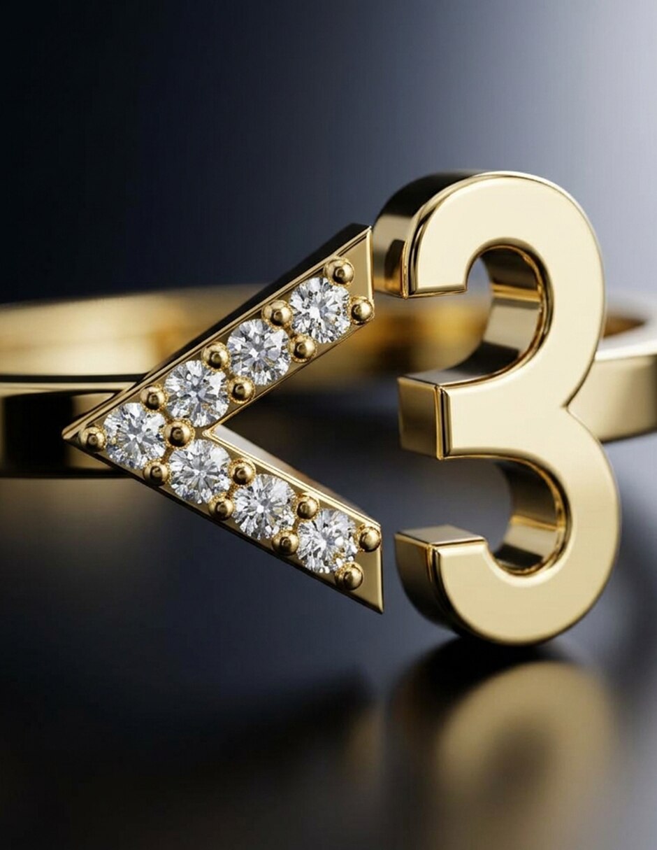 Anillo de compromiso de Oro 9 k Amore Mio zirconia cúbica