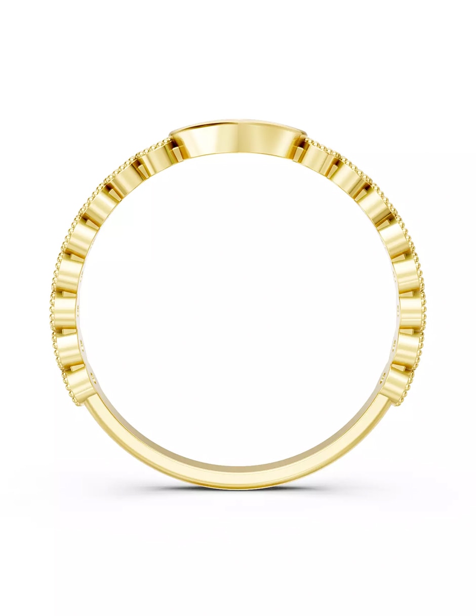 Anillo de compromiso de oro 18 k zirconia cúbica 2