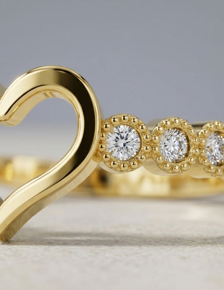 Anillo de compromiso de oro 18 k zirconia cúbica 5