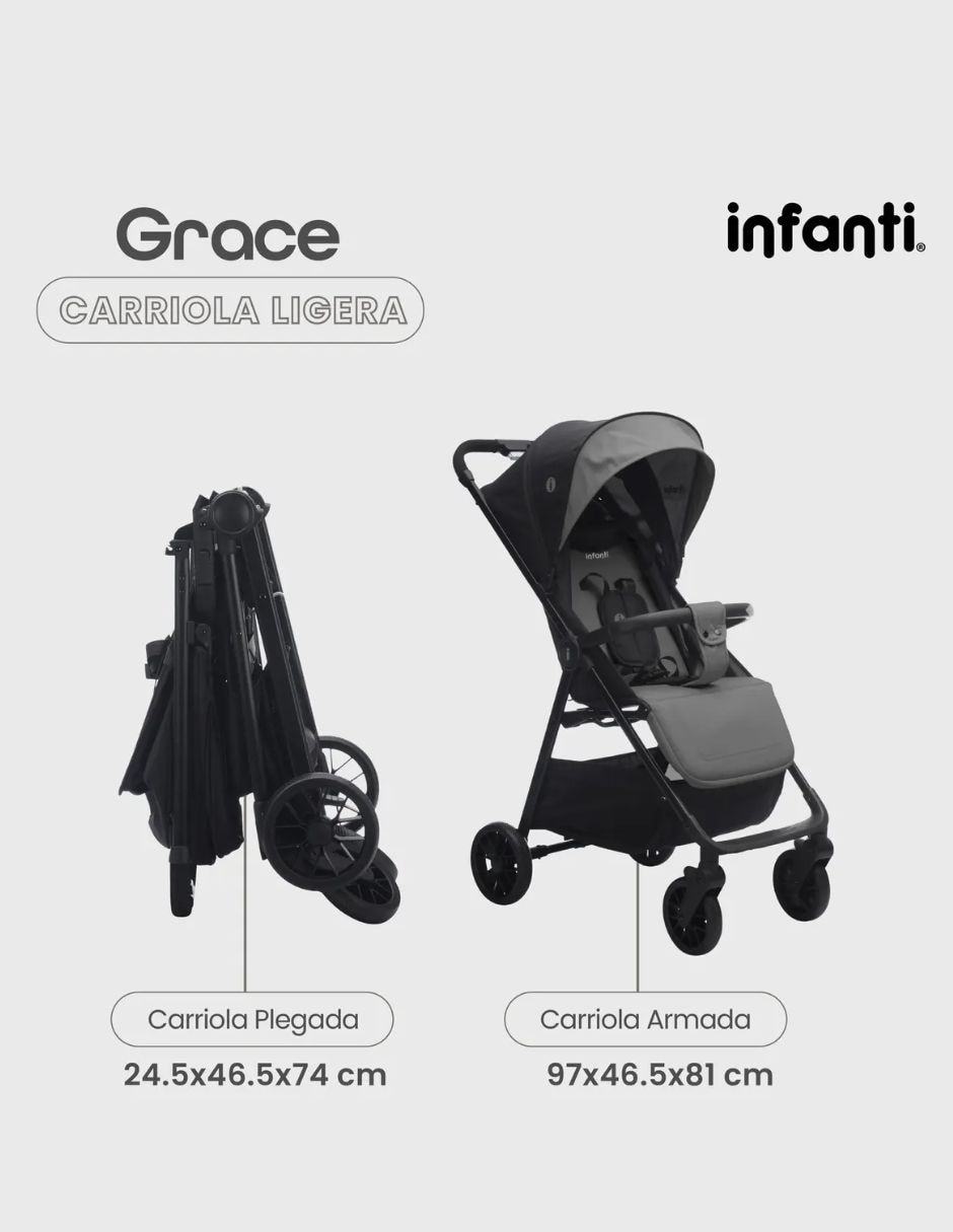 Carriola estándar Grace plegable 6