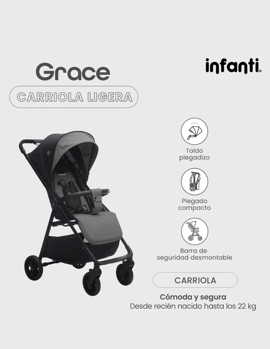 Carriola estándar Grace plegable 2