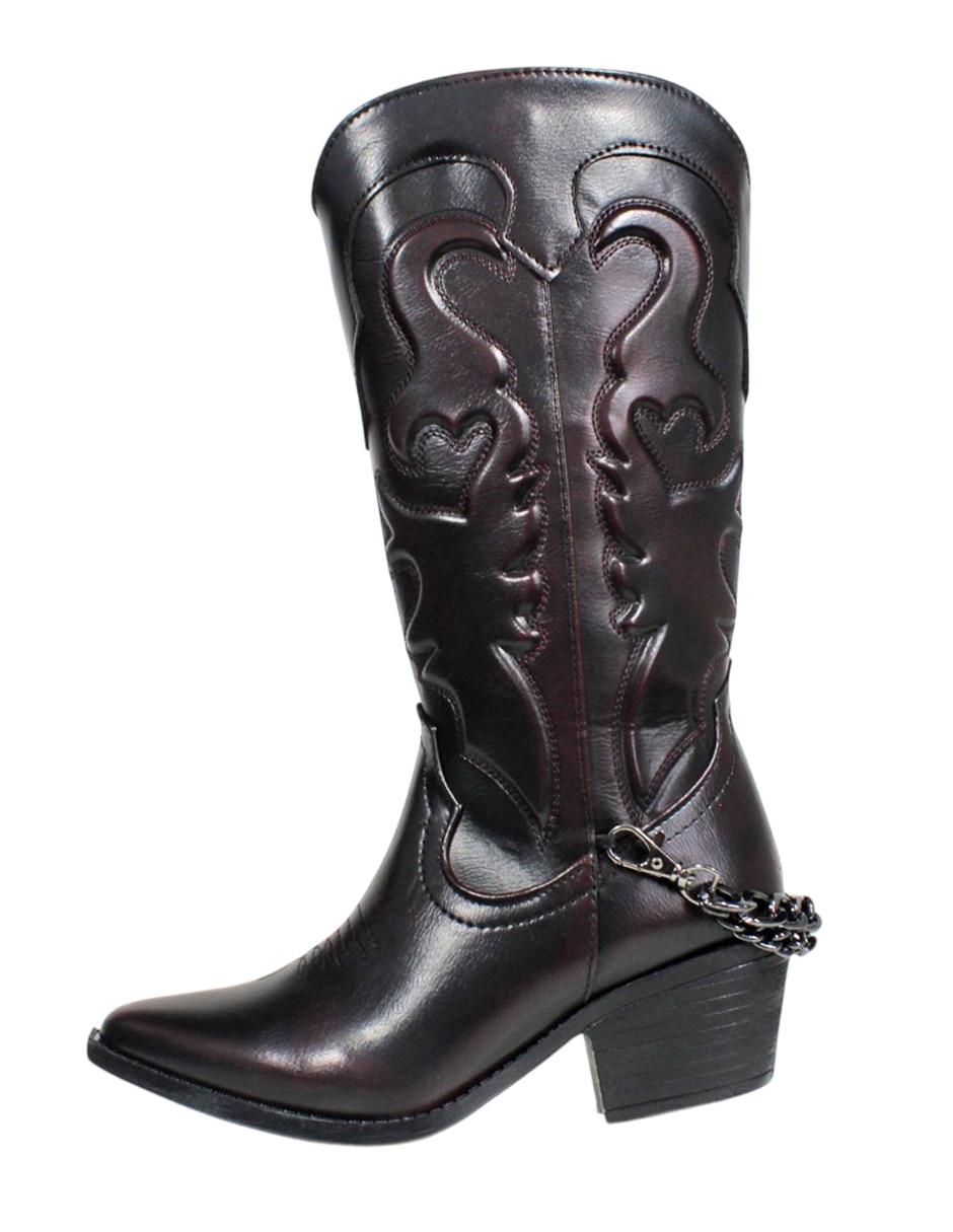Bota cowboy abajo de la rodilla botas cowboy de sintético para mujer Bota cowboy abajo de la rodilla botas cowboy de sintético para mujer