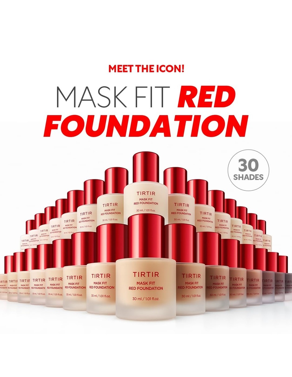 Base de maquillaje líquido Tirtir Mask Fit Red Foundation Satinado
