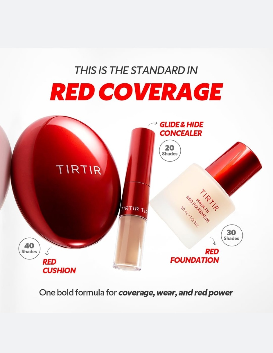 Base de maquillaje líquido Tirtir Mask Fit Red Foundation Satinado