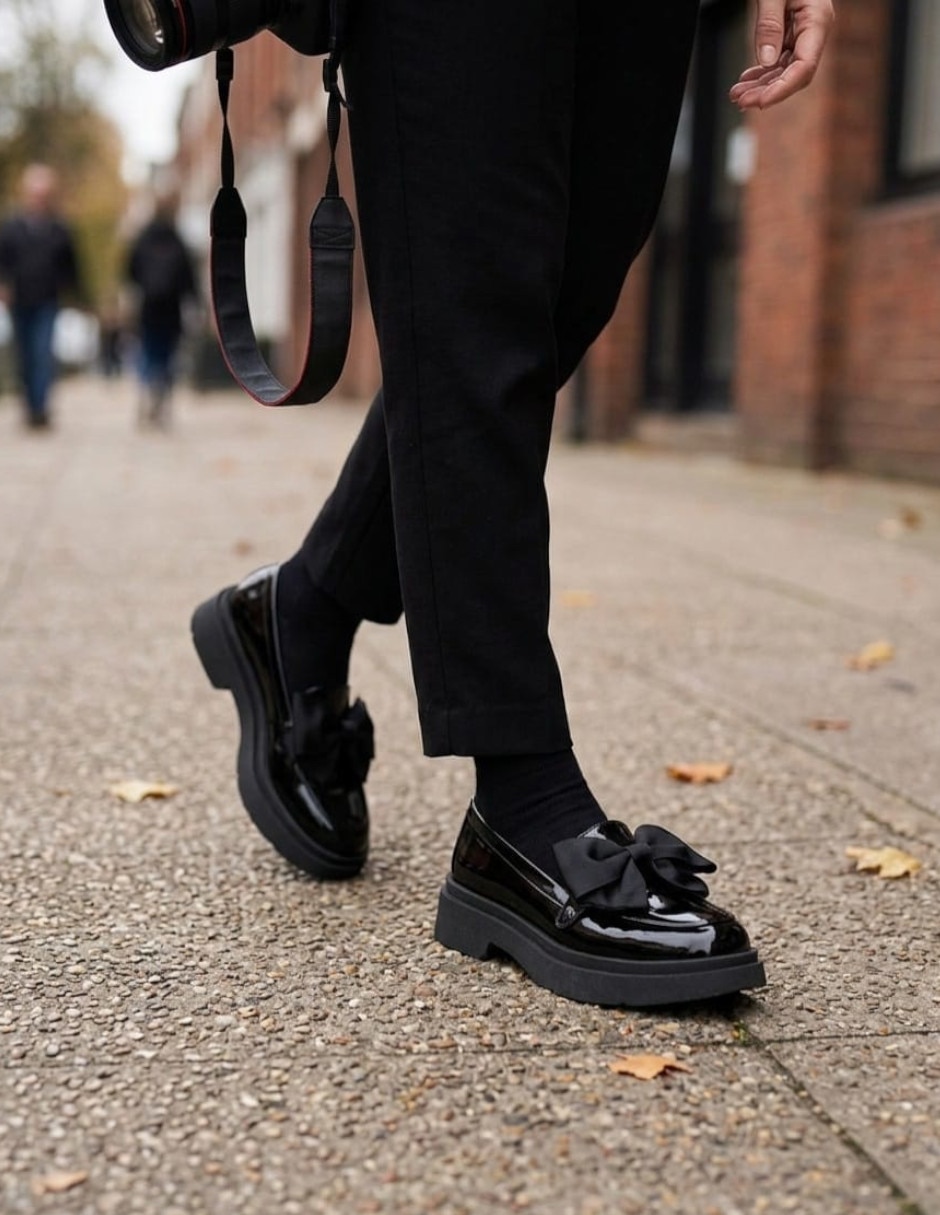 Mocasín de charol para mujer 6