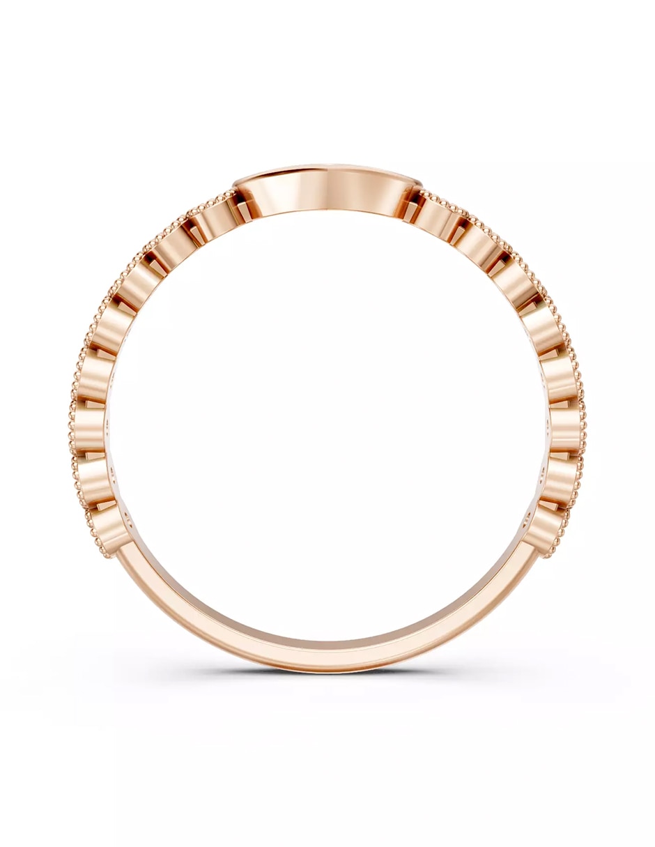 Anillo de compromiso de oro 9 k zirconia cúbica 2