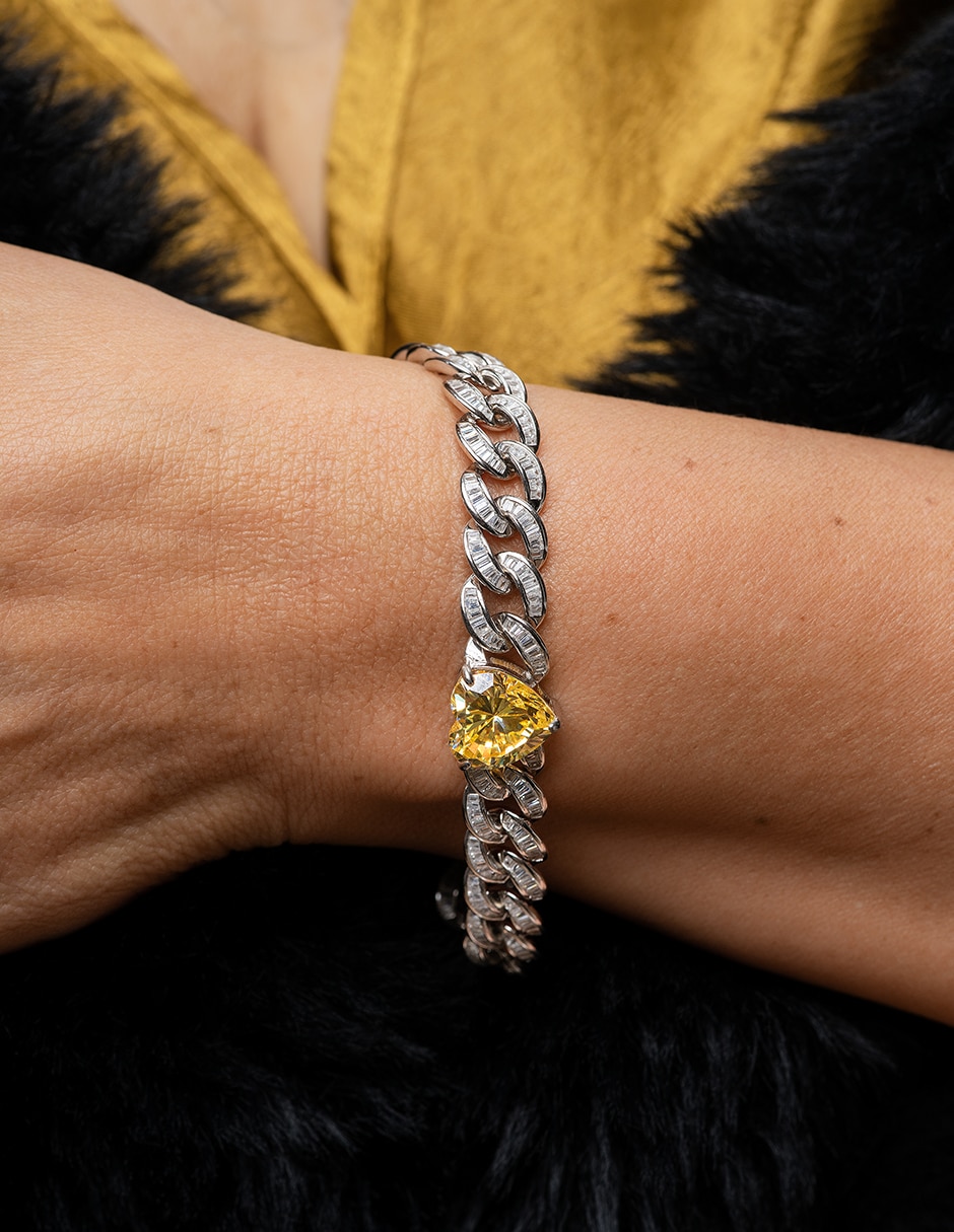 Pulsera Gladkova Joyería de plata P925 con topacio