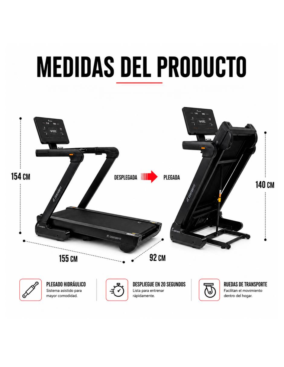 Caminadora profesional plegable 8