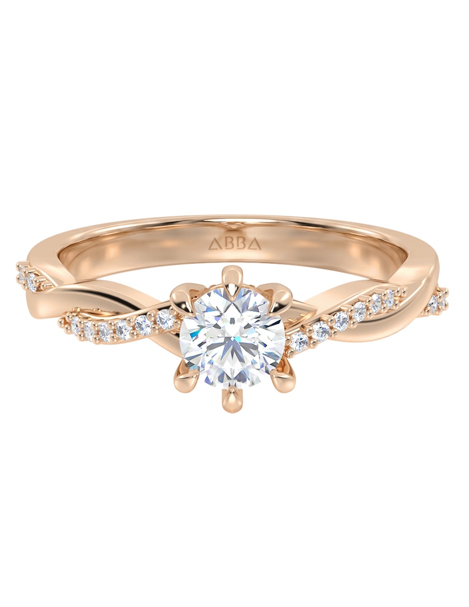 Anillo de compromiso de oro 10 k zirconia Anillo de compromiso de oro 10 k zirconia