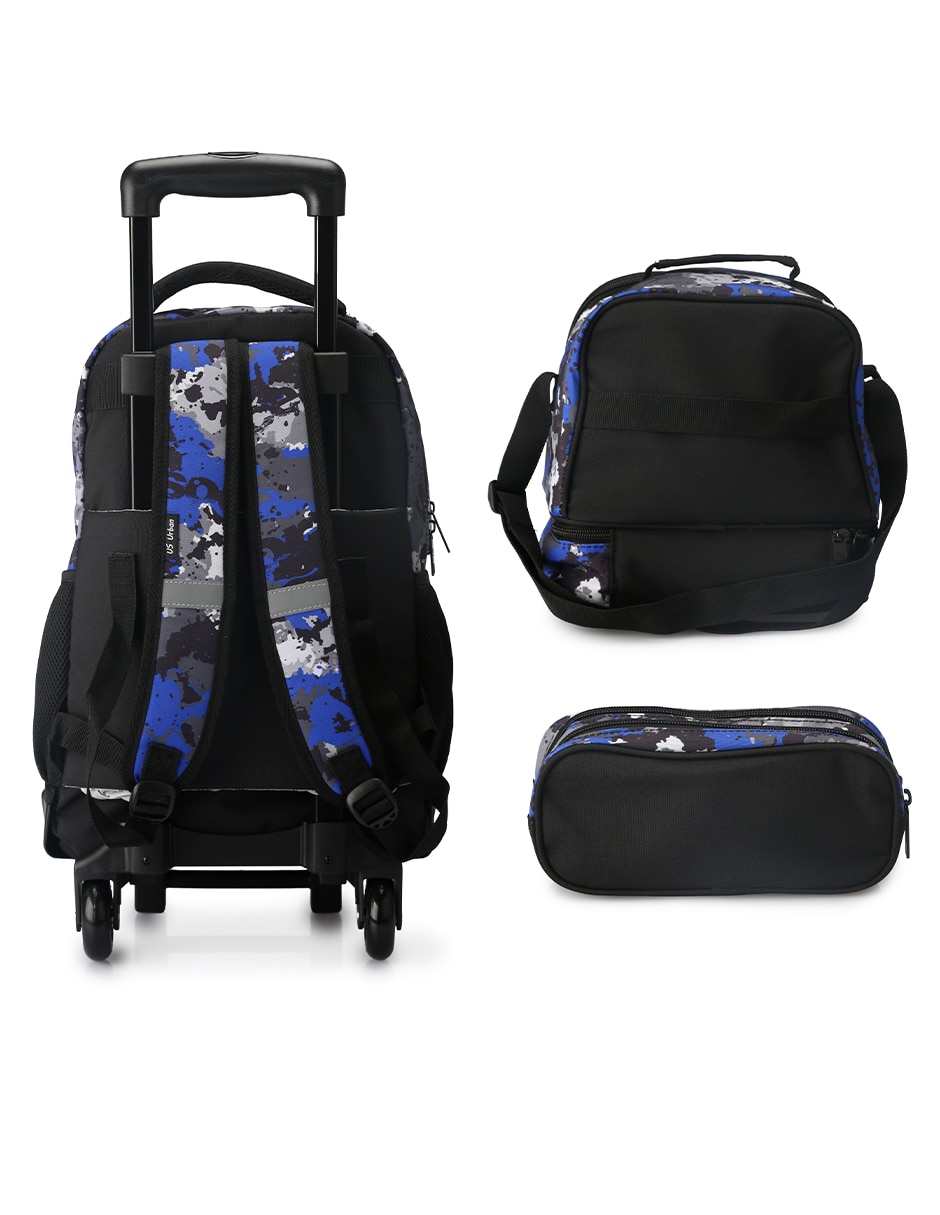 Set mochila escolar fútbol US Urban para niño