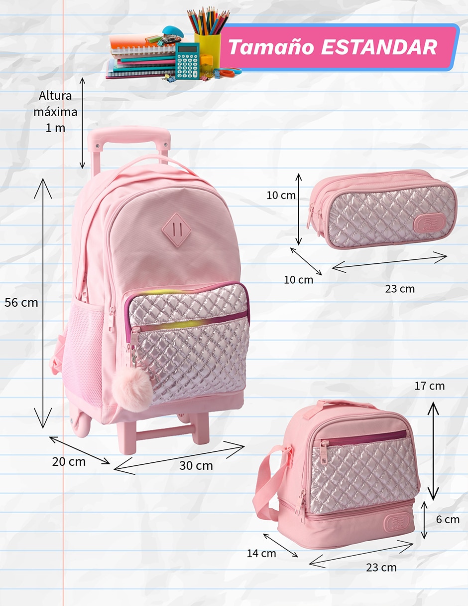 Set mochila escolar US Urban para niña