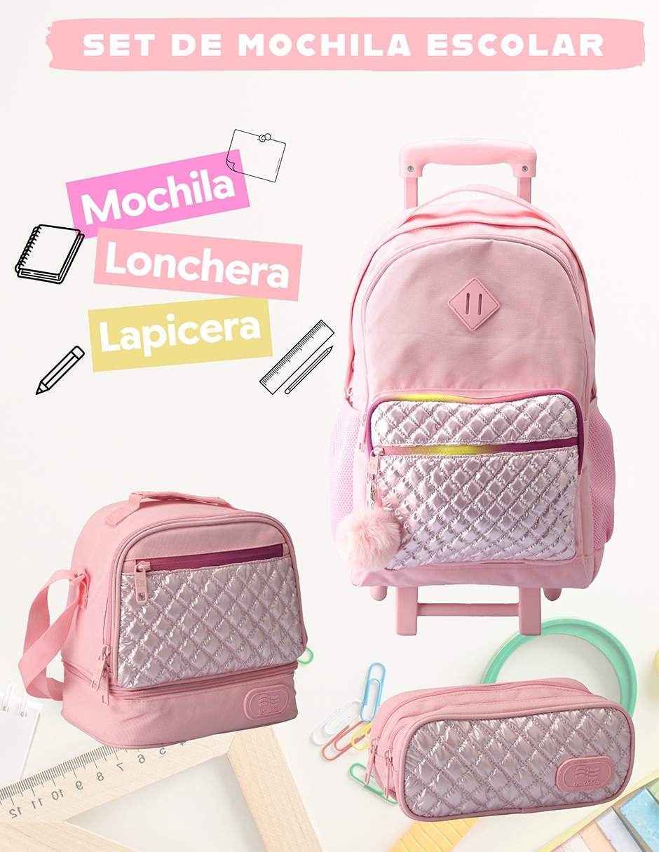 Set mochila escolar US Urban para niña