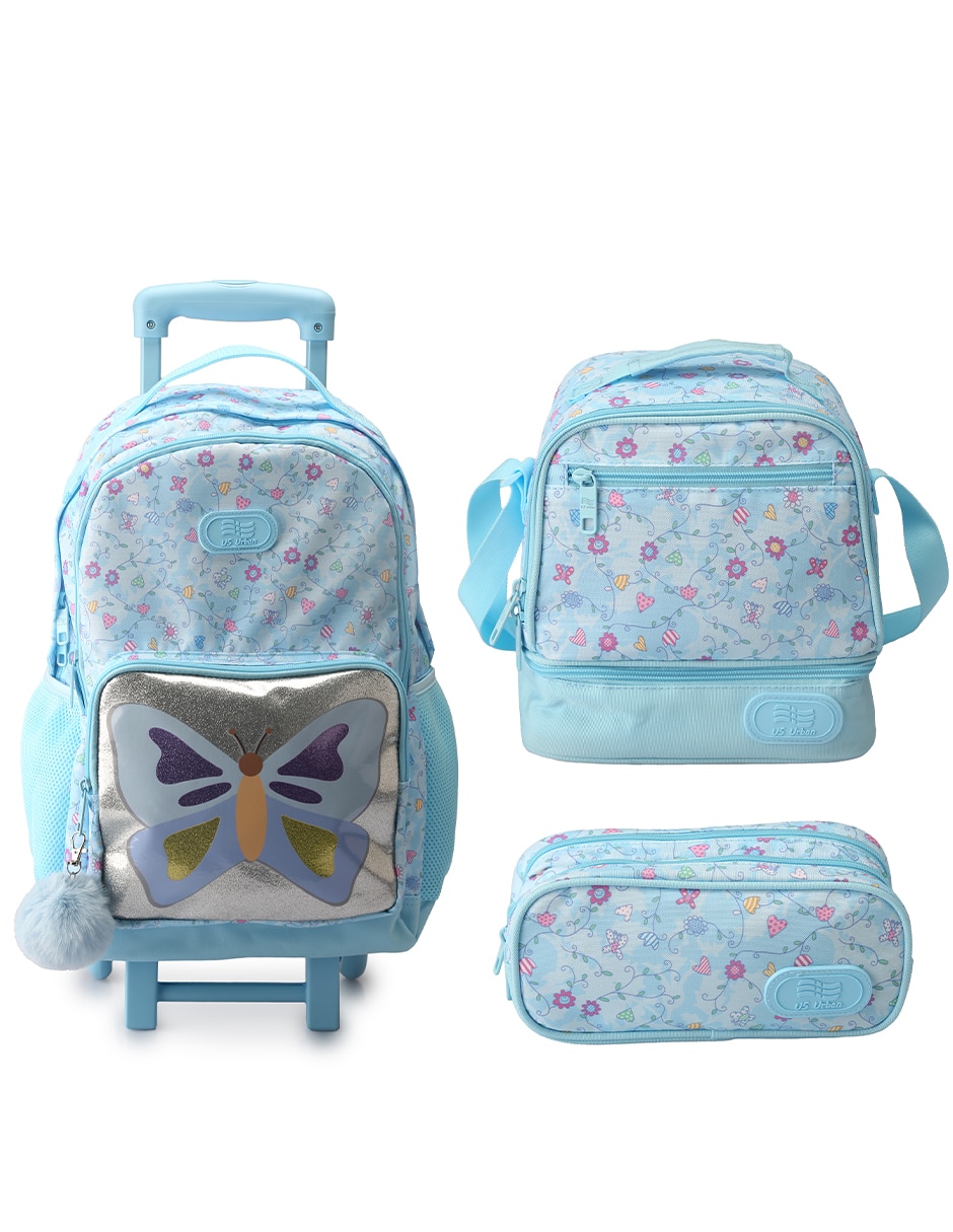 Set mochila escolar animal para niña