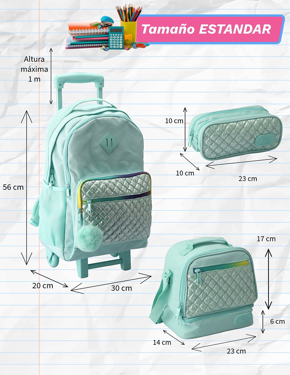 Set mochila escolar US Urban para niña