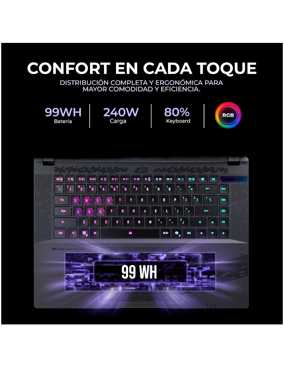 Laptop gamer BWHC3USC64SH 16 pulgadas 2560x1600 Intel Core Ultra 9 Nvidia GeForce RTX 5070 32 GB RAM 1 TB SSD 4