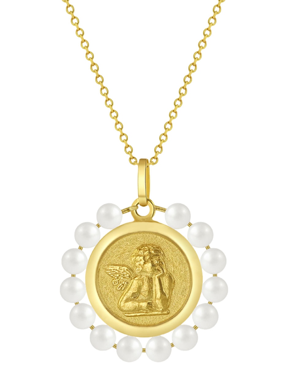 Collar redondo de oro amarillo 14 k