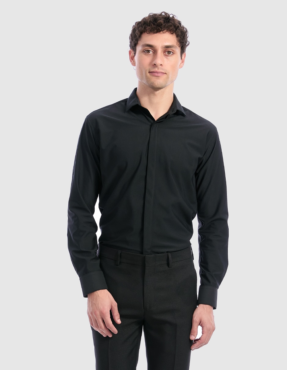 Camisa de vestir Vittorio Forti manga larga para hombre