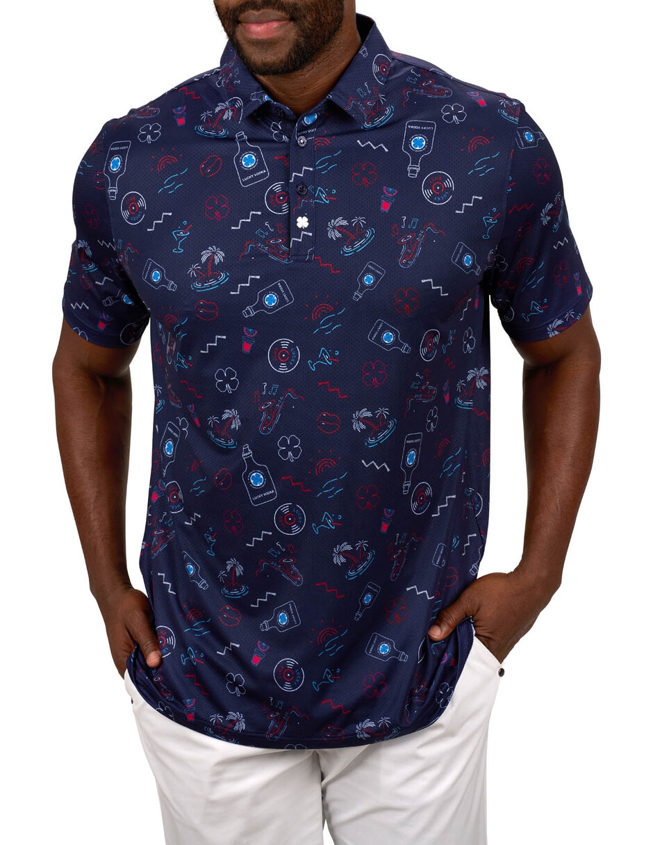 Playera tipo polo Good Vibes para hombre Playera tipo polo Good Vibes para hombre