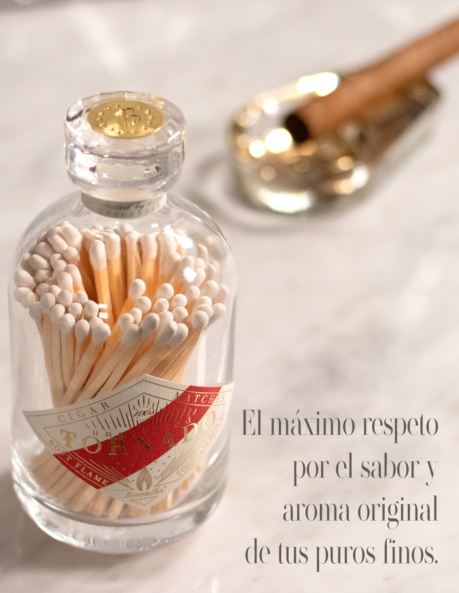 Kit fósforos para puro Borealba