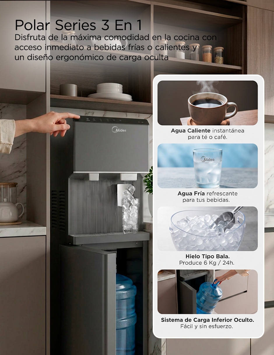 Dispensador de agua eléctrico yl2560smx 8