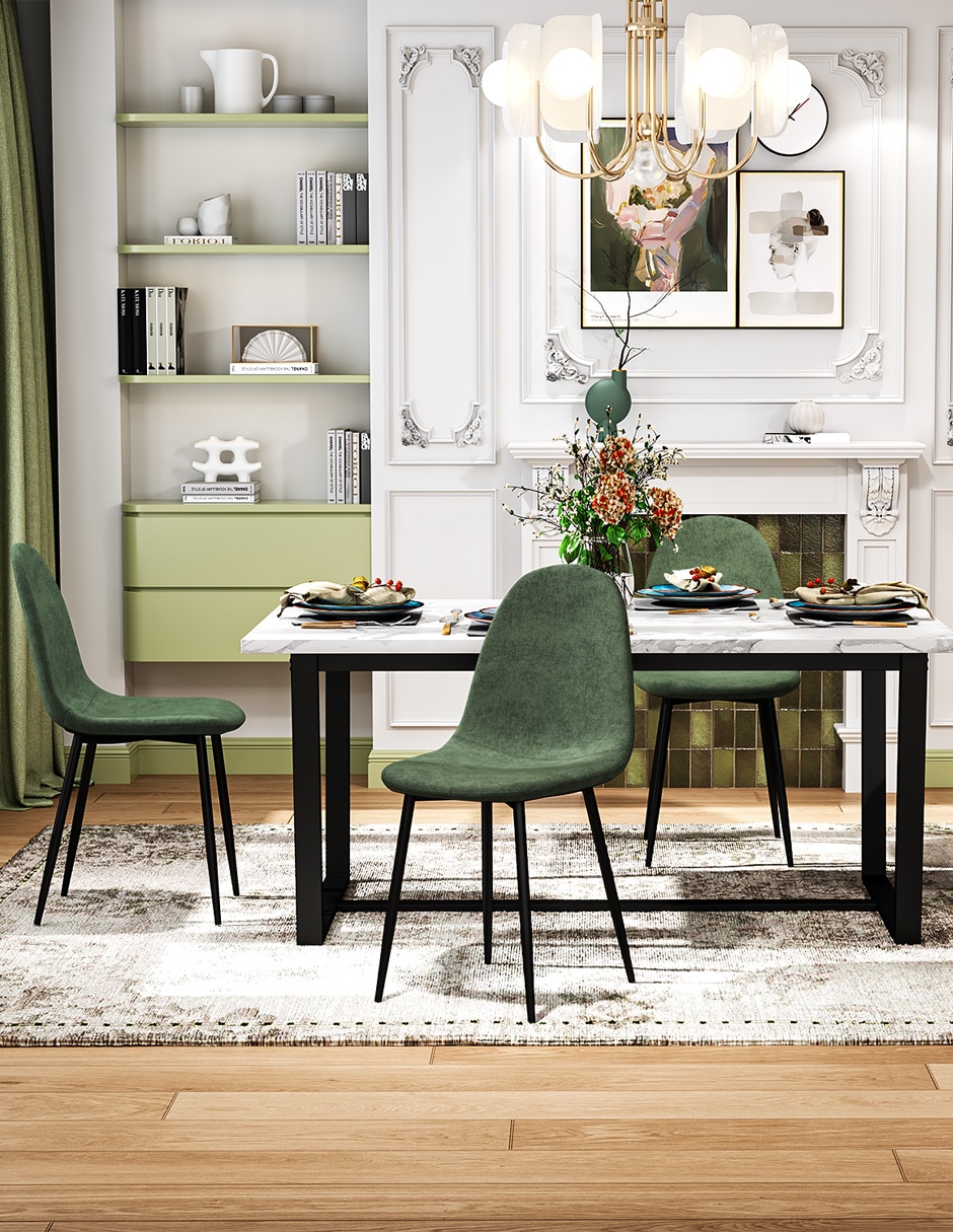 Juego de sillas 4 piezas Charlton Dream Green Furniturer