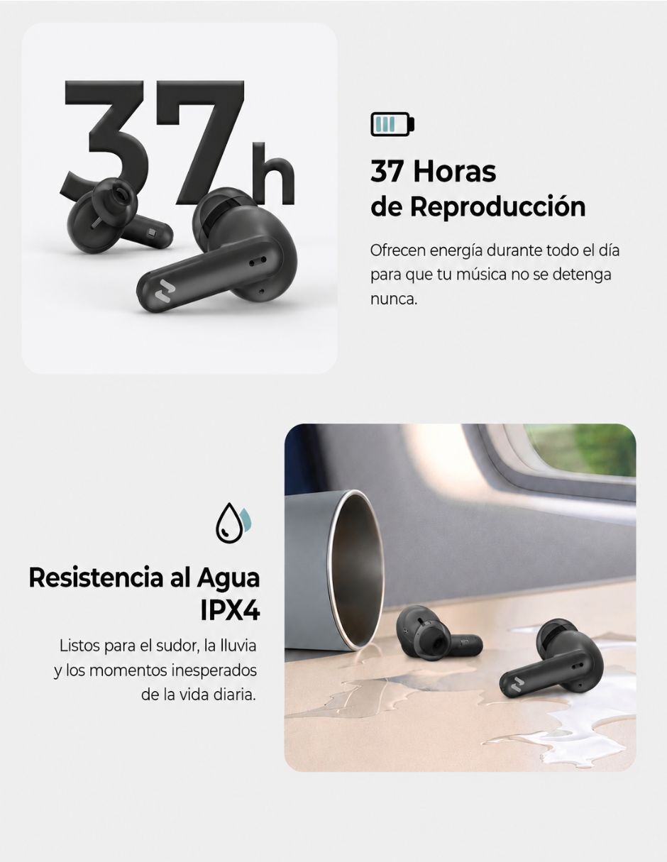 audifonos bluetooth havit tw982 pro inalambricos anc alámbrica con sí 4