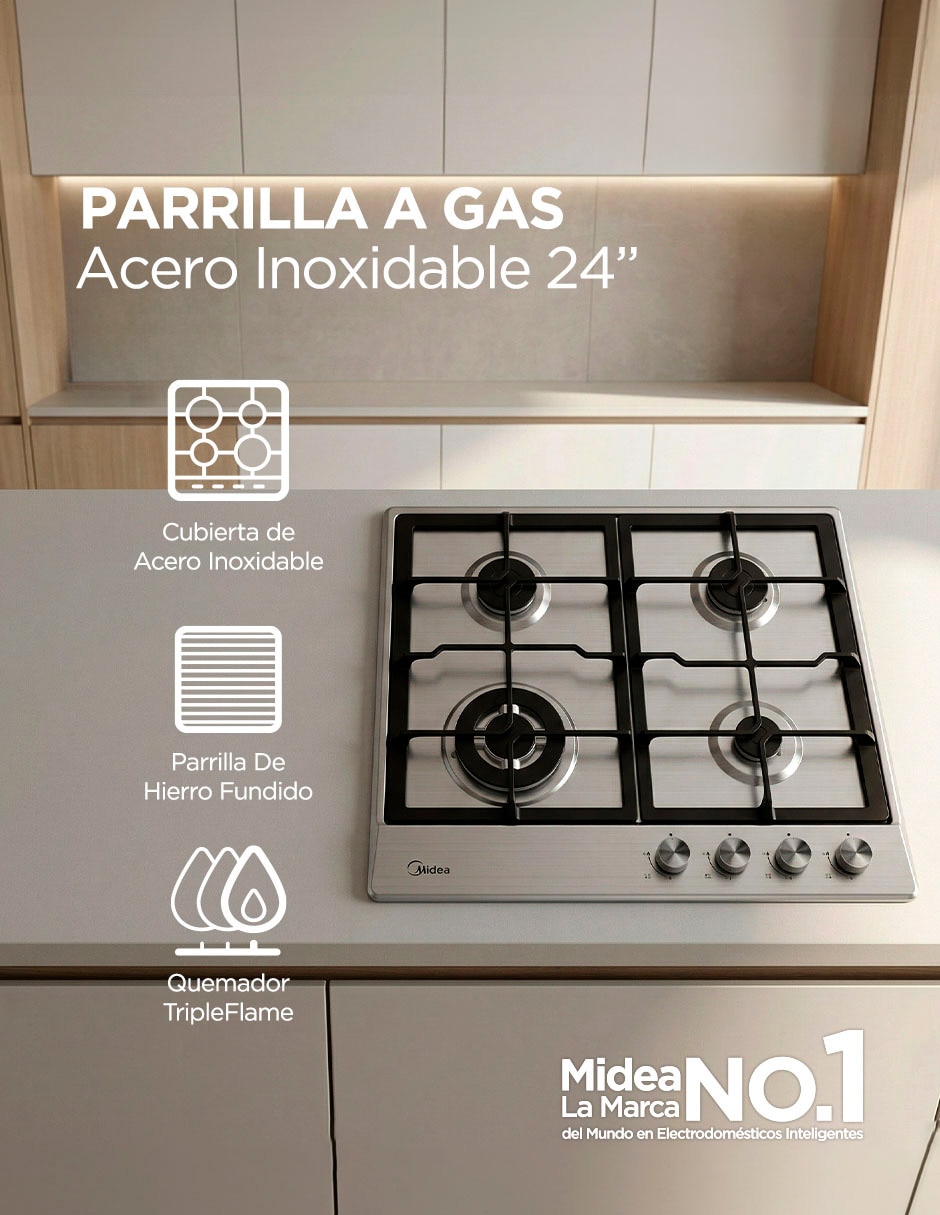Parrilla a empotrable 6