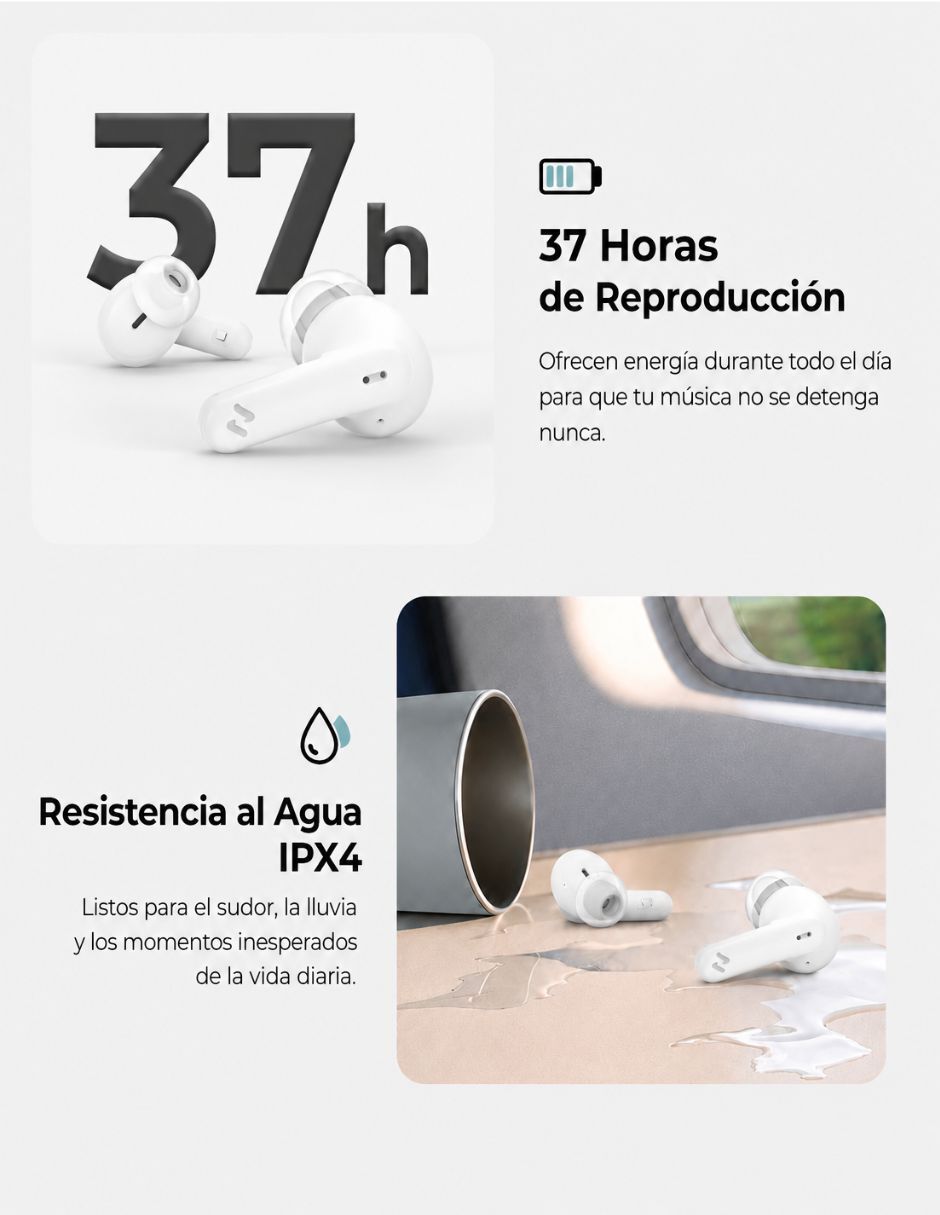 audifonos bluetooth havit tw982 pro inalambricos anc alámbrica con sí 4