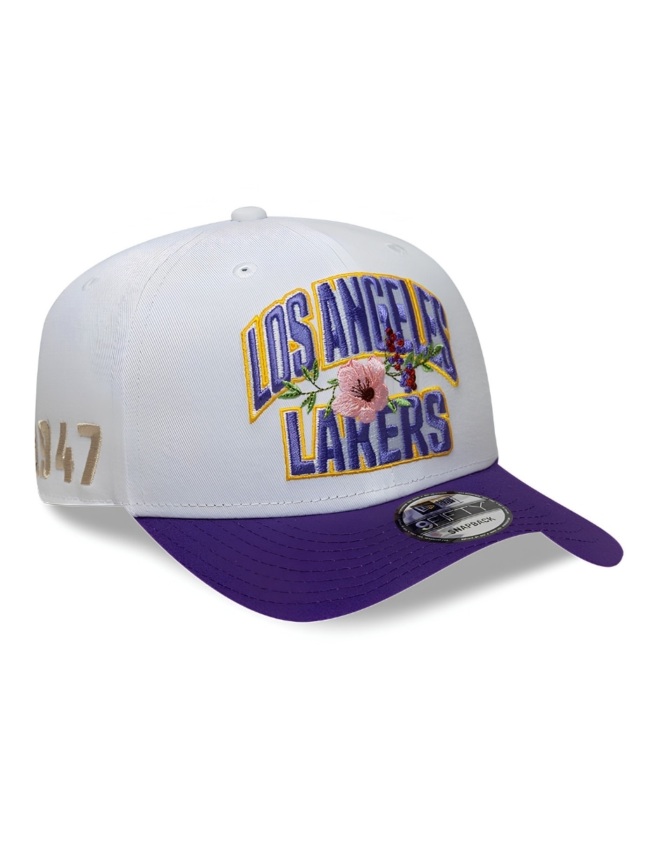 Gorra visera curva snapback para básquetbol Los Angeles Lakers adulto 3