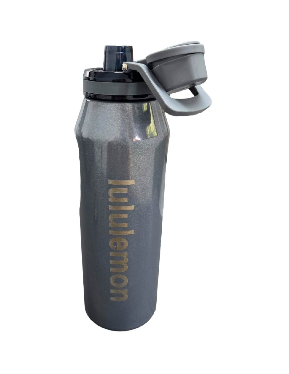 Termo Lululemon de acero inoxidable con tapa rosca