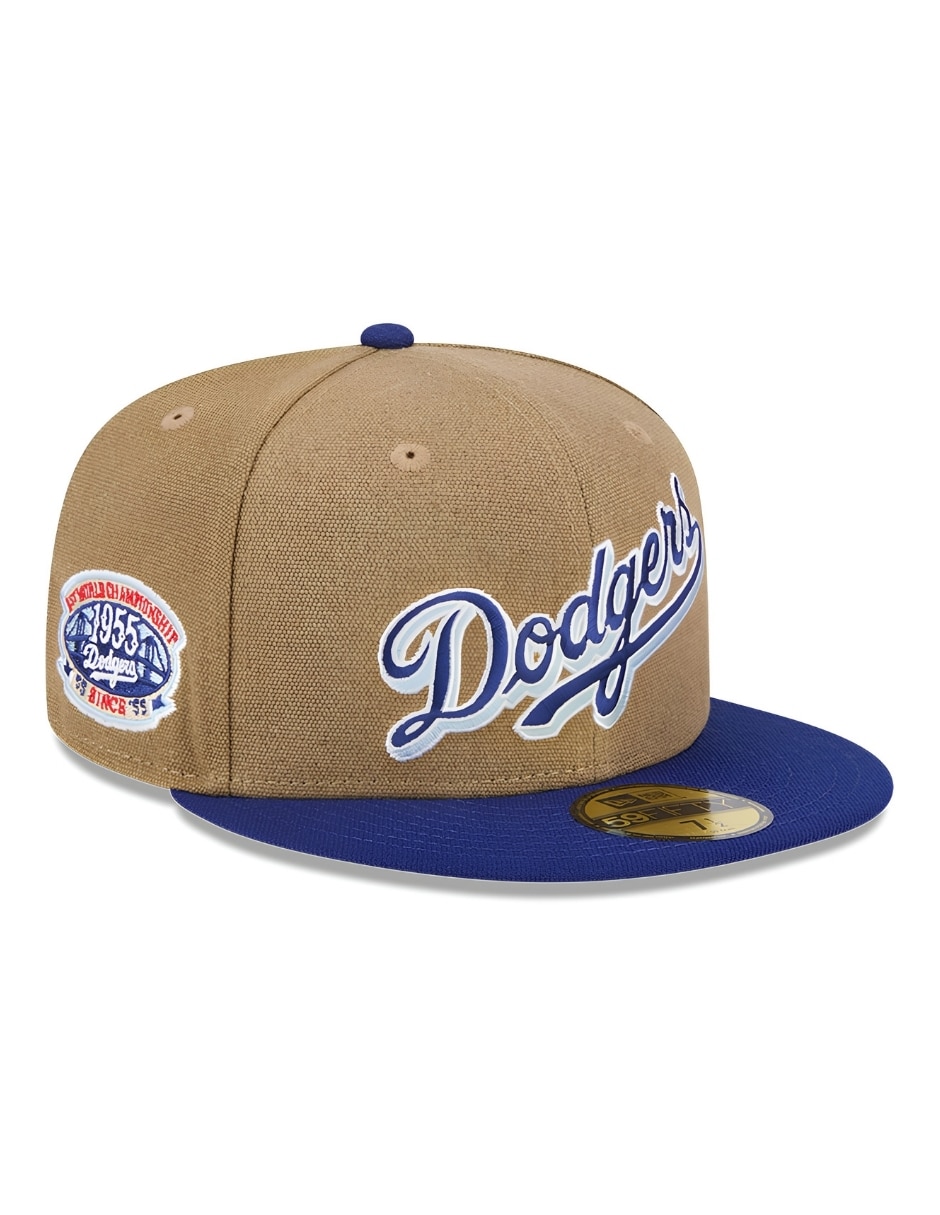 Gorra visera plana cerrada para béisbol New Era los angeles dodgers para adulto