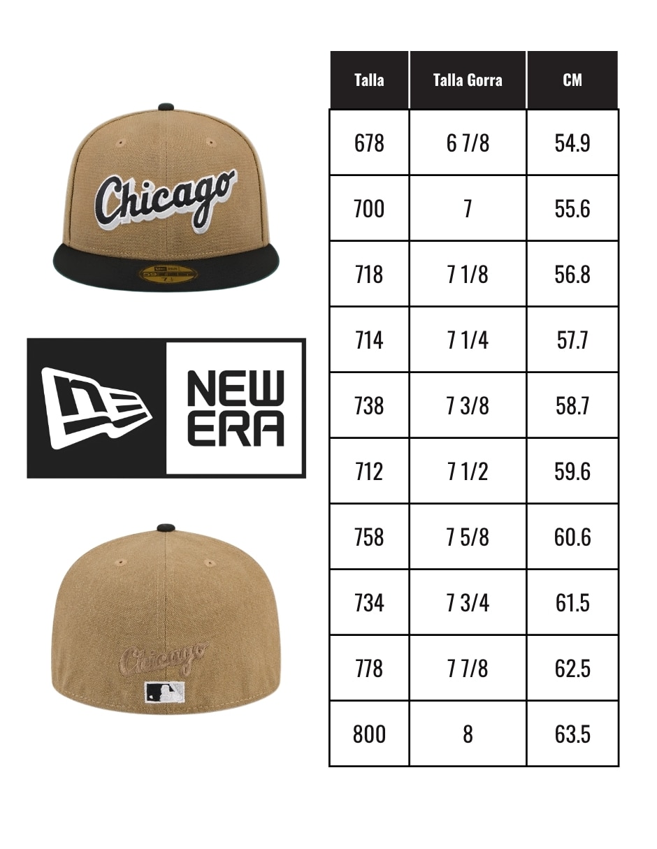 Gorra visera plana cerrada para béisbol chicago white sox para adulto 4