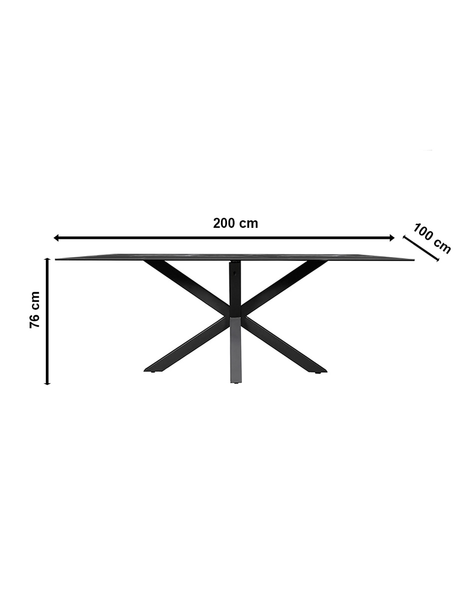 Mesa de comedor armable Mobica de cerámica