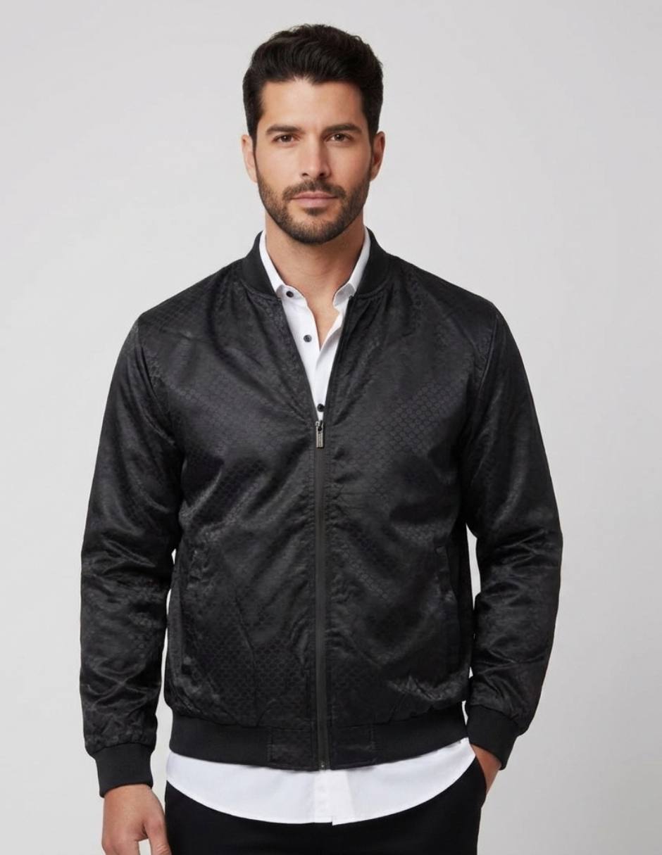 Chamarra casual con bolsillos para hombre