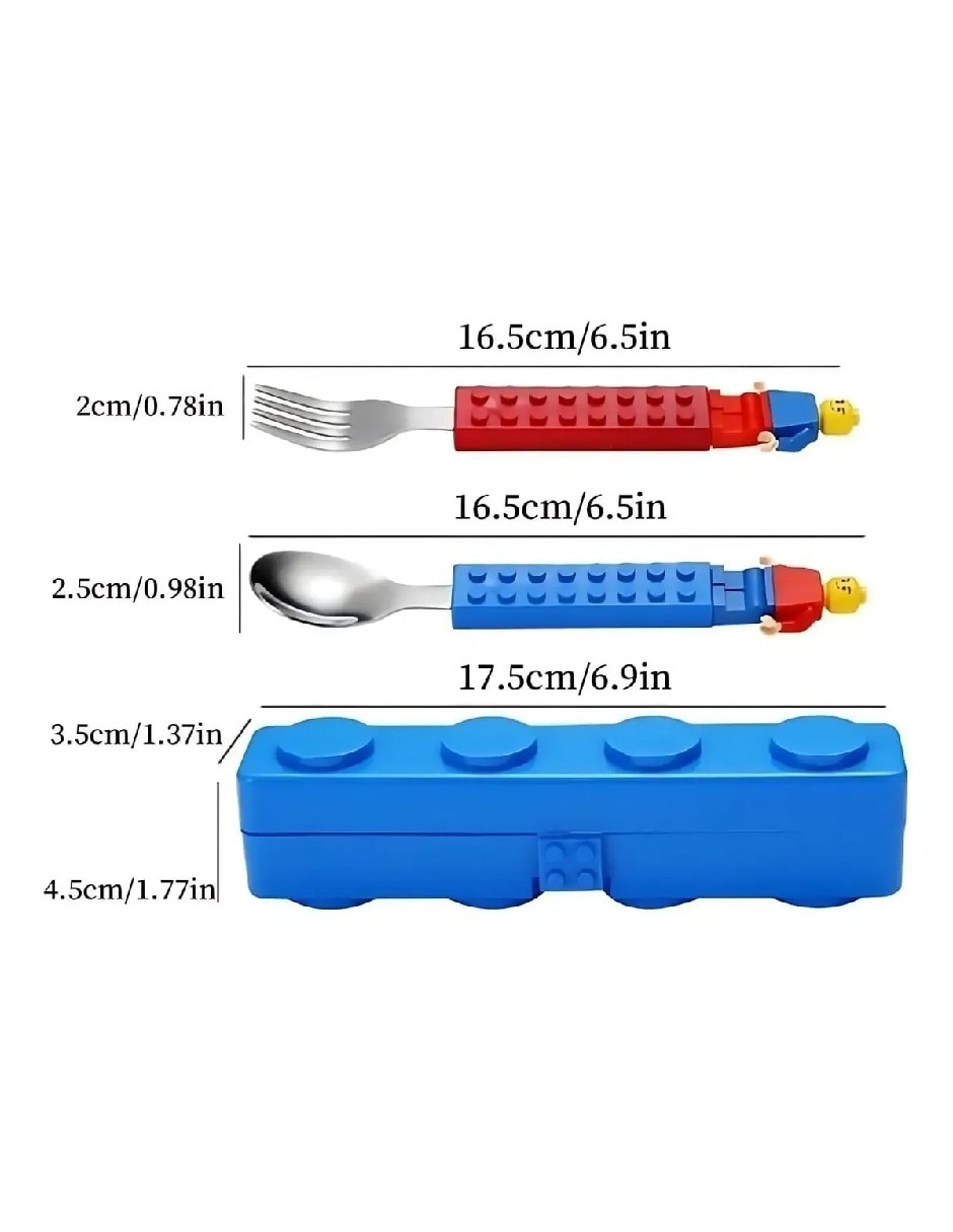 Set cubiertos infantil Genérica de acero inoxidable 3 piezas